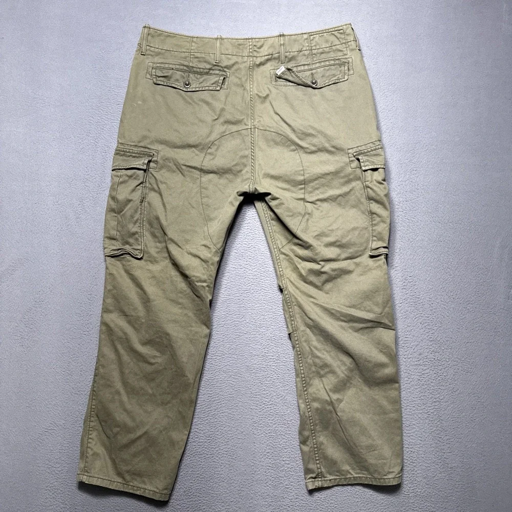 Levis‎ Ace Cargo Pants Mens 36x30 (36x28) Green Twill Military Straight Utility